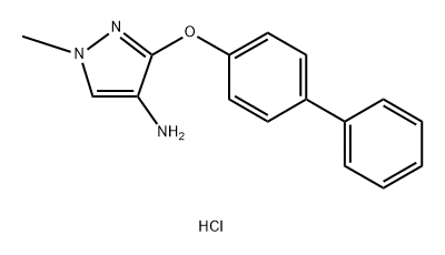 3-(biphenyl-4-yloxy)-1-methyl-1H-pyrazol-4-amine Structure