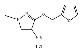 3-(2-furylmethoxy)-1-methyl-1H-pyrazol-4-amine Structure