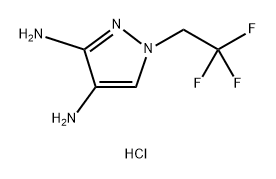 1-(2,2,2-trifluoroethyl)-1H-pyrazole-3,4-diamine Structure