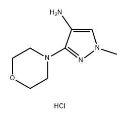 1-methyl-3-morpholin-4-yl-1H-pyrazol-4-amine Structure