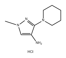 1-methyl-3-piperidin-1-yl-1H-pyrazol-4-amine Structure