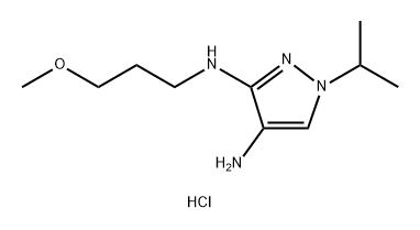 1-isopropyl-N~3~-(3-methoxypropyl)-1H-pyrazole-3,4-diamine Structure