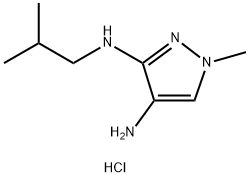 N~3~-isobutyl-1-methyl-1H-pyrazole-3,4-diamine Structure