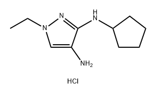 N~3~-cyclopentyl-1-ethyl-1H-pyrazole-3,4-diamine Structure