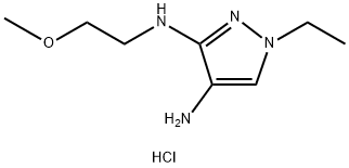 1-ethyl-N~3~-(2-methoxyethyl)-1H-pyrazole-3,4-diamine Structure