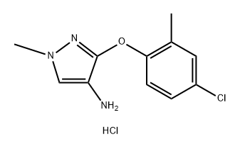 3-(4-chloro-2-methylphenoxy)-1-methyl-1H-pyrazol-4-amine Structure