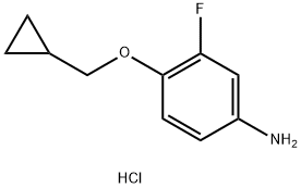 4-(cyclopropylmethoxy)-3-fluorophenyl]amine Structure