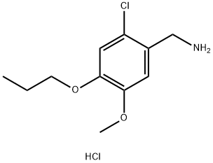 1-(2-chloro-5-methoxy-4-propoxyphenyl)methanamine 구조식 이미지