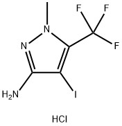 4-iodo-1-methyl-5-(trifluoromethyl)-1H-pyrazol-3-amine Structure