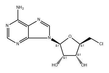 5’-Deshydroxy 5’-Chloro L-Adenosine 구조식 이미지