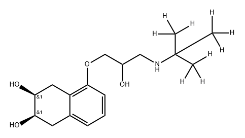 Nadolol D9 Structure