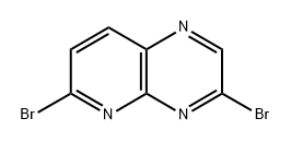 3,6-dibromopyrido[2,3-b]pyrazine 구조식 이미지