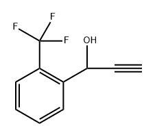 Benzenemethanol, α-ethynyl-2-(trifluoromethyl)- Structure