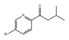 1-(5-bromopyridin-2-yl)-3-methylbutan-1-one Structure