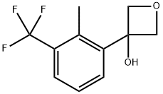 3-(2-methyl-3-(trifluoromethyl)phenyl)oxetan-3-ol Structure