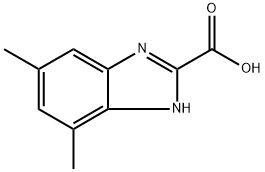 5,7-dimethyl-1H-1,3-benzodiazole-2-carboxylic acid 구조식 이미지