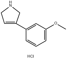 3-(3-methoxyphenyl)-2,5-dihydro-1H-pyrrole hydrochloride 구조식 이미지