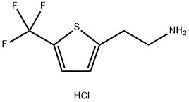 2-[5-(trifluoromethyl)thiophen-2-yl]ethan-1-amine hydrochloride 구조식 이미지