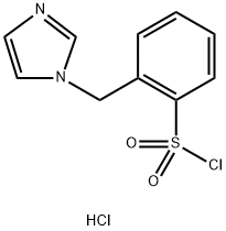 2-(1H-imidazol-1-ylmethyl)benzene-1-sulfonyl chloride hydrochloride 구조식 이미지