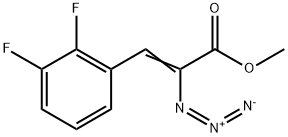 methyl 2-azido-3-(2,3-difluorophenyl)prop-2-enoate 구조식 이미지