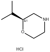 Morpholine, 2-(1-methylethyl)-, hydrochloride, (2S)- 구조식 이미지