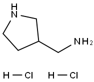 3-Pyrrolidinemethanamine, hydrochloride (1:2) Structure