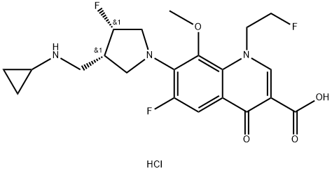 Lascufloxacin hydrochloride Structure