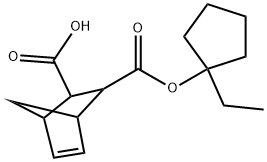 2-(1-Ethylcyclopentyl) bicyclo[2.2.1]hept-5-ene-2,3-dicarboxylate Structure