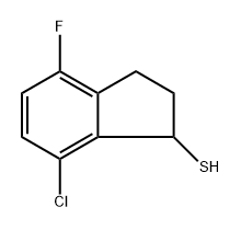 7-chloro-4-fluoro-2,3-dihydro-1H-indene-1-thiol Structure