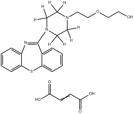 Quetiapine-d8 hemifumarate Structure