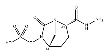 (2S,5R)-7-oxo-6-(sulfooxy)-1,6-diazabicyclo[3.2.1]octane-2-carbohydrazide Structure