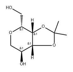 D-Galactitol, 1,5-anhydro-3,4-O-(1-methylethylidene)- Structure