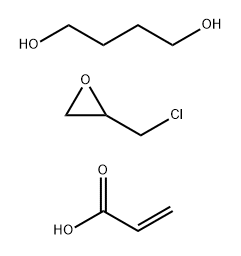 2-Propenoic acid, polymer with 1,4-butanediol and (chloromethyl)oxirane Structure