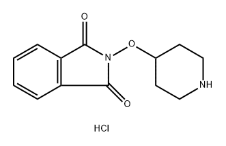 1H-Isoindole-1,3(2H)-dione, 2-(4-piperidinyloxy)-, hydrochloride (1:1) Structure