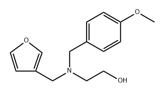 2-[(3-Furanylmethyl)[(4-methoxyphenyl)methyl]amino]ethanol Structure