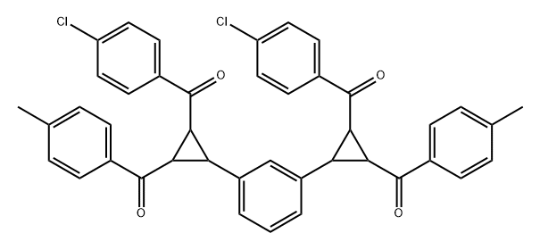 Methanone, [1,3-phenylenebis[3-(4-chlorobenzoyl)-2,1-cyclopropanediyl]]bis[(4-methylphenyl)- (9CI) Structure