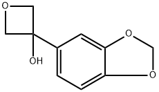 3-(benzo[d][1,3]dioxol-5-yl)oxetan-3-ol Structure