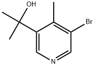 5-Bromo-α,α,4-trimethyl-3-pyridinemethanol Structure