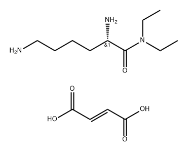 Hexanamide, 2,6-diamino-N,N-diethyl-, (2S)-, (2E)-2-butenedioate (1:1) (9CI) 구조식 이미지