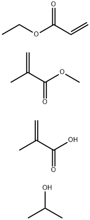 2-Propenoic acid, 2-methyl-, telomer with ethyl 2-propenoate, methyl 2-methyl-2-propenoate and 2-propanol, ammonium salt Structure