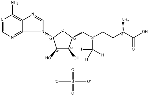 Adenosine, 5'-[[(3S)-3-amino-3-carboxypropyl]methyl-d3-sulfonio]-5'-deoxy-, sulfate (2:1) (salt) (9CI) Structure