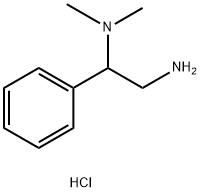 (2-Amino-1-phenylethyl)dimethylamine hydrochloride Structure