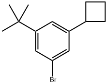 1-bromo-3-(tert-butyl)-5-cyclobutylbenzene Structure