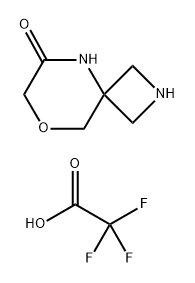 8-oxa-2,5-diazaspiro[3.5]nonan-6-one, trifluoroacetic acid 구조식 이미지