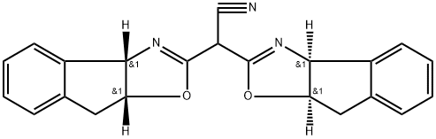 8H-Indeno[1,2-d]oxazole-2-acetonitrile, α-[(3aS,8aR)-3a,8a-dihydro-8H-indeno[1,2-d]oxazol-2-yl]-3a,8a-dihydro-, (3aS,8aR)- Structure