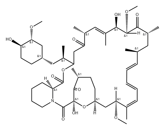 Rapamycin, 9,14-deepoxy-15-deoxo-14-deoxy-9,15-epoxy-15-hydroxy-14-oxo-, (15R)- (9CI) Structure