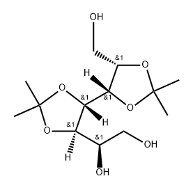 2,3:4,5-Di-O-isopropylidene-D-glycero-D-gulo-heptitol Structure
