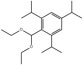 2-(Diethoxymethyl)-1,3,5-tris(1-methylethyl)benzene Structure