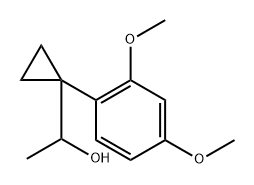 Cyclopropanemethanol, 1-(2,4-dimethoxyphenyl)-α-methyl- Structure