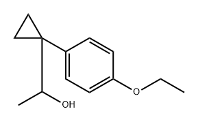 Cyclopropanemethanol, 1-(4-ethoxyphenyl)-α-methyl- Structure